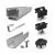 Kit de fixation portrait K2Systems pour panneaux solaires sur toiture ardoise - 2 panneaux