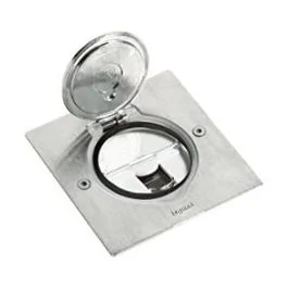 LEGRAND Mosaic Prise de sol RJ45 catégorie 6 FTP carrée inox brossé - 089761