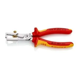 KNIPEX StriX® Pince à dénuder et coupe- câbles isolée 1000V chromée 180mm max 10mm² - 1366180