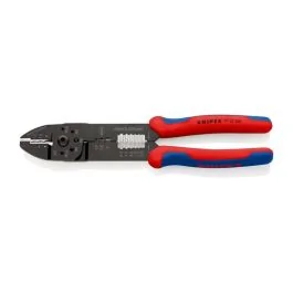 KNIPEX Pince à sertir haute résistance noire laquée avec dénudeur 0,75 à 6mm² 240mm - 9722240