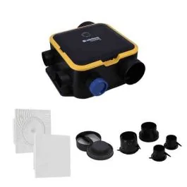 ALDES Kit VMC simple flux autoréglable Easyhome Auto DHU Compact avec bouches ColorLINE  - 11026052