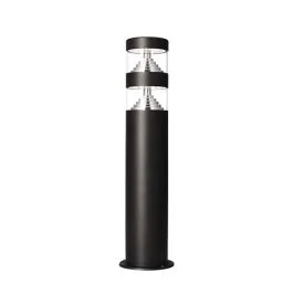 ARLUX Borne d'éclairage extérieure LED Castellane 230V 9W 1000lm 3000K noir - 111358