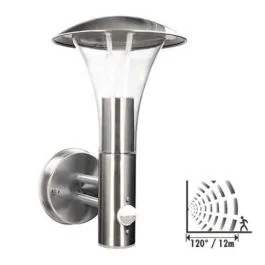 ARLUX Applique extérieure à détection Gypse 230V E27 60Wmax inox - 111766