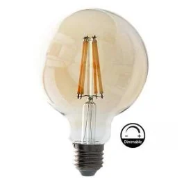 ARLUX Ampoule LED 3-Steps dimmable ambrée E27 Ø95 230V 6W(=80W) 720lm 2700K globe - 409694