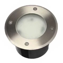 ARLUX Spot LED extérieur encastré rond Patio 230V 9W 500lm 3000K IP67 Inox - 500180