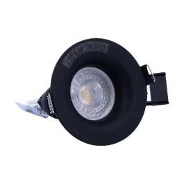 ARLUX Spot LED encastrable GU10 230V 5W 380lm 4000K 90mm noir 