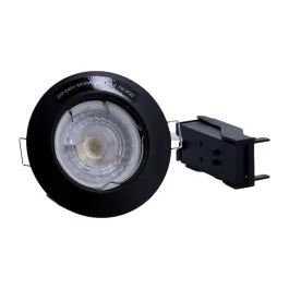 ARLUX Spot LED encastrable GU10 230V 5W 380lm 2700K 80mm noir 