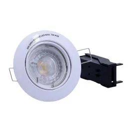 ARLUX Spot LED encastrable GU10 230V 5W 380lm 2700K 81mm blanc 