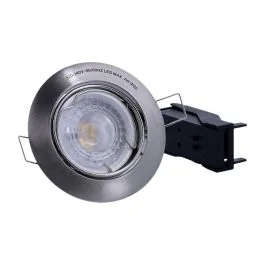 ARLUX Spot LED encastrable GU10 230V 5W 380lm 4000K 81mm acier brossé 
