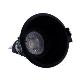 ARLUX Spot LED encastrable basse luminance GU10 230V 5W 380lm 4000K 100mm noir 