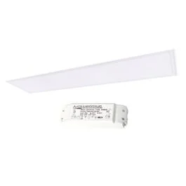 ARLUX Kit Dalle LED 40W 3800lm 4000K 120X30cm avec driver ON/OFF