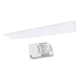 ARLUX Kit Dalle LED 40W 3800lm 4000K 120X30cm avec driver  dimmable 1-10V