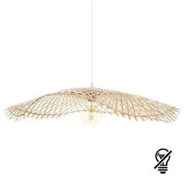 ATMOSPHERA Suspension bambou E27 TESS 230V diametre 75cm bois naturel - 186320