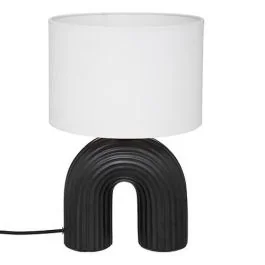 ATMOSPHERA Lampe à poser E27 EIDEL 230V hauteur 40,5cm noir - 190623