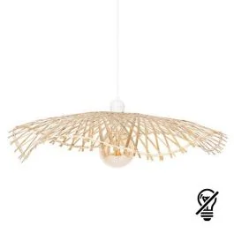 ATMOSPHERA Suspension bambou E27 TESS 230V diametre 58cm bois naturel - 202621