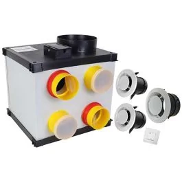 AUTOGYRE Kit VMC simple flux à détection d'humidité Silencio HV - H080044