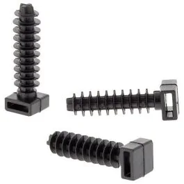 BATILEC Embases à chevilles noires 10x40,5mm - 100 pièces - BAT046572