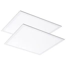 CEOTIS Lot de 2 dalles LED encastrables Essential 36W 3600lm 4000K UGR<19 600x600mm blanc - 711873