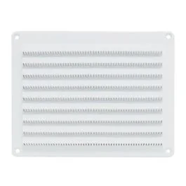 DMO Grille PVC extérieure en applique à visser 150x200mm blanc - 010609