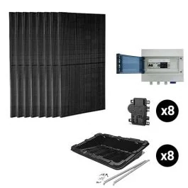 ELECTROLUX Kit solaire autoconsommation 3000W+micro-onduleur ENPHASE - Toit plat