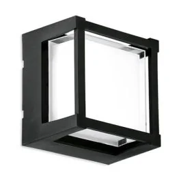 ENLITE Hublot extérieur carré LED IP65 230V 10W 1050lm CCT noir - WL5/CS