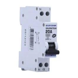 EUROHM Disjoncteur 20A Ph+N courbe C 3kA 230V - 20020