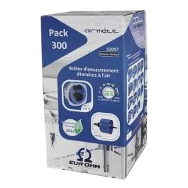 EUROHM XL AIR'métic 300 Boîtes encastrement simple étanche à l'air D67 P50mm + scie cloche - 52097