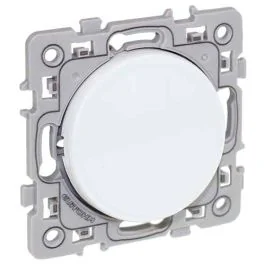 EUROHM Square Bouton poussoir blanc - 60202