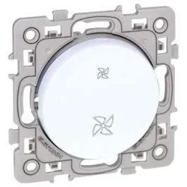 EUROHM Square Interrupteur VMC blanc - 60218