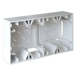 EUROHM Square Cadre saillie double P40 blanc - 60281