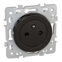 EUROHM Square Prise de courant 2P+T affleurante anthracite - 60339