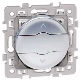 EUROHM Square Interrupteur volets roulants silver - 60423