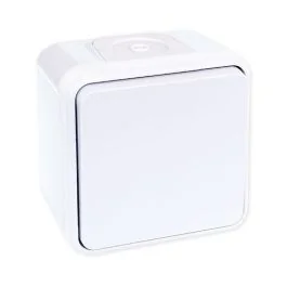 EUROHM Oxxo Interrupteur va et vient étanche complet blanc IP55 - 60810