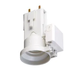 EUROHM Douille E27 courte à connexion automatique équipée d'une fiche - 62102