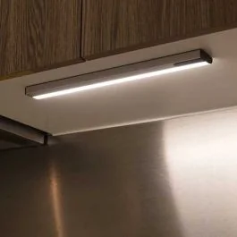 GAO Réglette LED rechargeable USB 1,7W 150lm 3000K Acier brossé 35cm - 7357