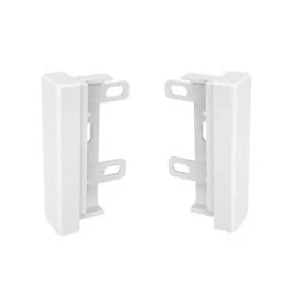 GGK Lot de 2 embouts de finition pour plinthe électrique 4D 20x80mm blanc