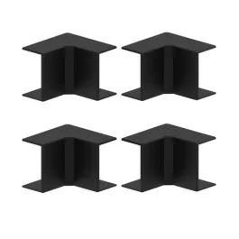 GGK Lot de 4 angles intérieurs pour moulure électrique 22x12mm noir