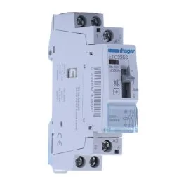 HAGER Contacteur Jour / Nuit 25A 2F/NO monophasé silencieux - ETC225S