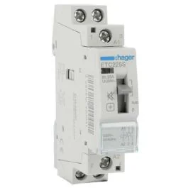 HAGER Contacteur Jour / Nuit 25A 2F/NO monophasé silencieux - ETC225S