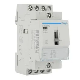 HAGER Contacteur Jour / Nuit 25A 3F/NO triphasé 2 modules - ETC325