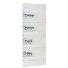 HAGER Gamma Tableau électrique pré-équipé auto 4 rangées 4ID 40A 14 disjoncteurs