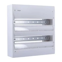 HAGER Gamma+ 18 Tableau électrique nu 2 rangées 18 modules - GD218A