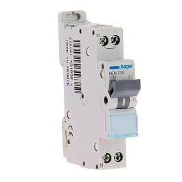 HAGER Disjoncteur 32A Ph+N courbe C 3kA 230V - MFN732