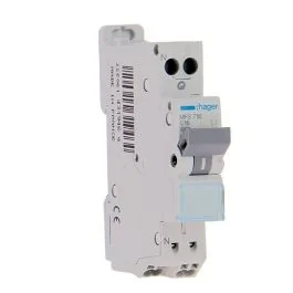 HAGER Disjoncteur 16A auto Ph+N courbe C 3kA 230V - MFS716