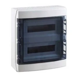 IDE Coffret électrique étanche 2 rangées de 18 modules IP65 - CDN36PT2F/RR