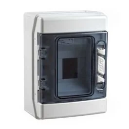 IDE Coffret électrique étanche 1 rangée de 4 modules IP65 - CDN4PT/RR