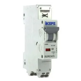 IKEPE Disjoncteur 2A auto Ph+N courbe C 4.5kA 230V