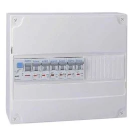 IKEPE Tableau électrique pré-équipé à vis 1 rangée 1ID 40A 6 disjoncteurs