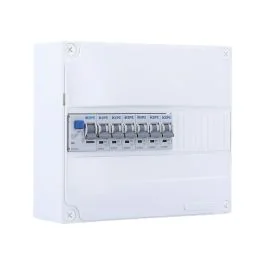 IKEPE Tableau électrique pré-équipé à vis 1 rangée 1ID 63A 6 disjoncteurs