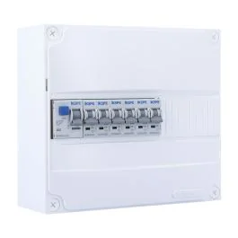 IKEPE Tableau électrique pré-équipé auto 1 rangée 1ID 40A 6 disjoncteurs